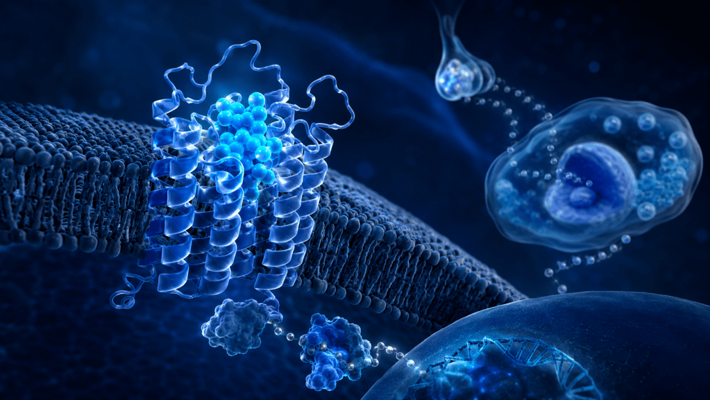 Tesamorelin research illustration